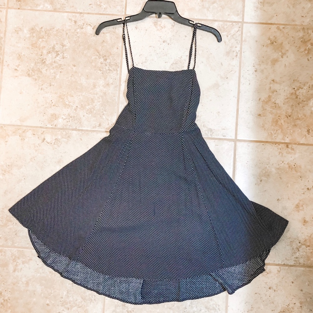 Grade & Gather black and white polka dot dress